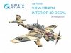 Quinta Studio QD48098 Ju 87B-2/R-2 3D-Printed & coloured Interior on decal paper (Hasegawa) 1/48